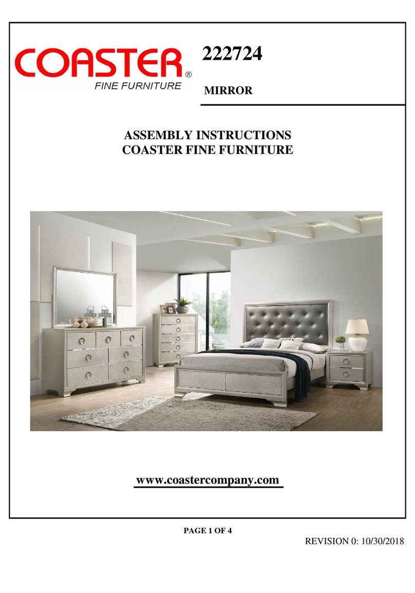 Coaster 222724 User manual Coaster 222724 User manual