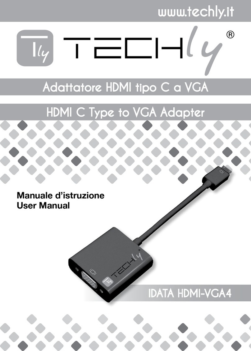 Techly IDATA HDMI-VGA4 User manual