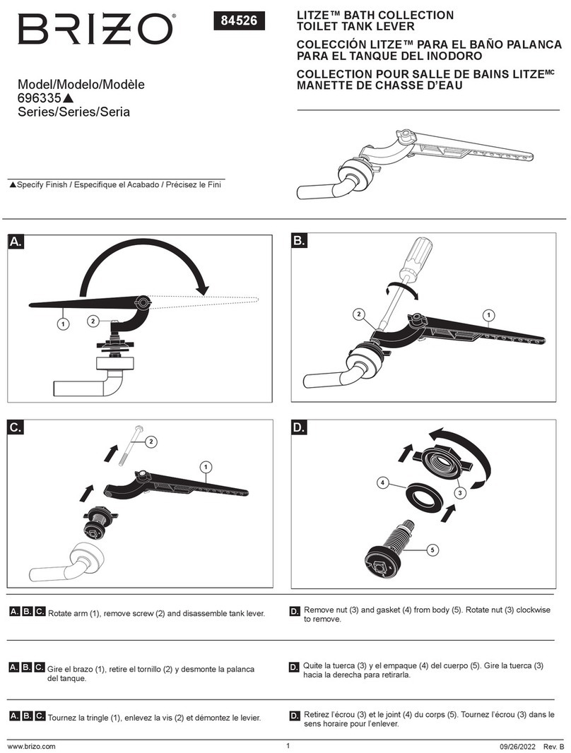 Brizo LITZE 696335 Series User manual