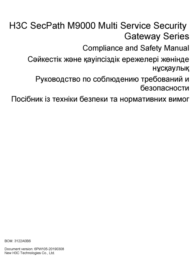 H3C SecPath M9000 Series Instruction Manual