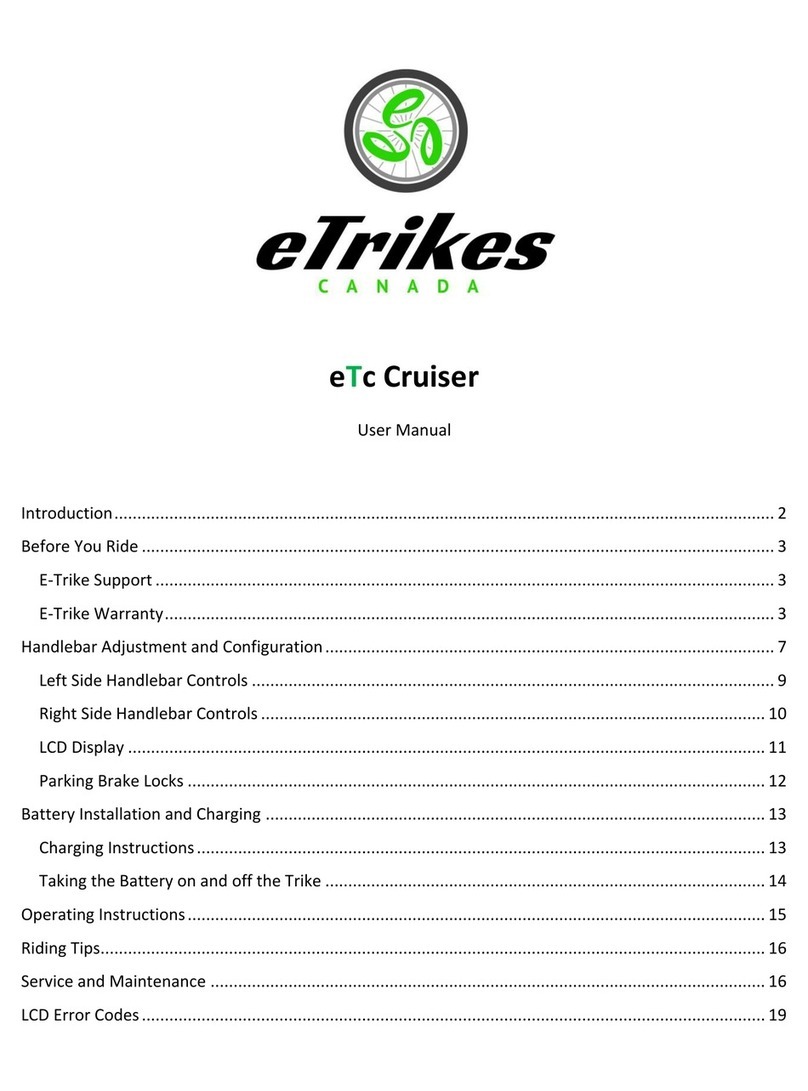 eTrikes eTc Cruiser user manual