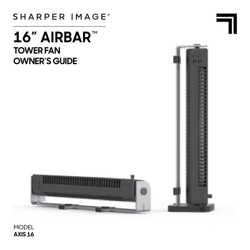 Sharper Image AIRBAR AXIS 16 User manual