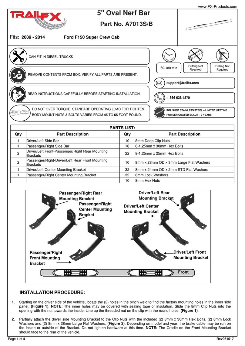 TrailFX A7013S User manual