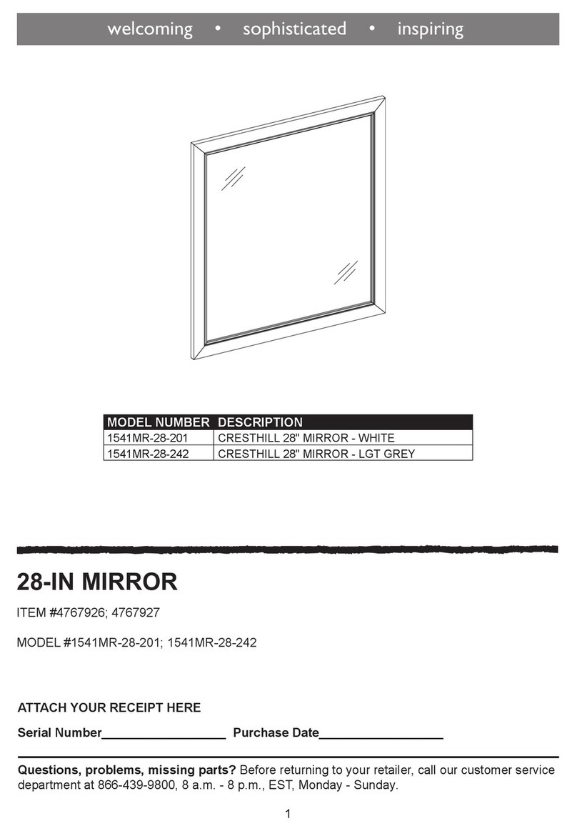 Allen + Roth CRESTHILL 1541MR-28-201 Assembly instructions
