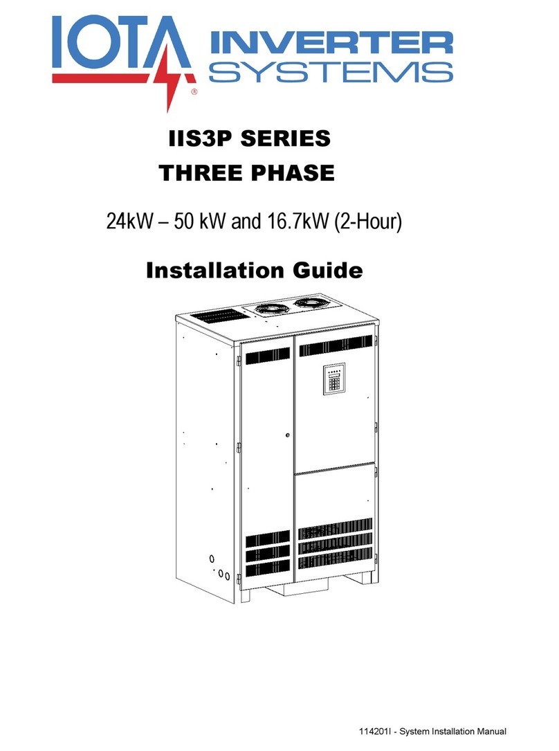 IOTA IIS3P Series installation guide