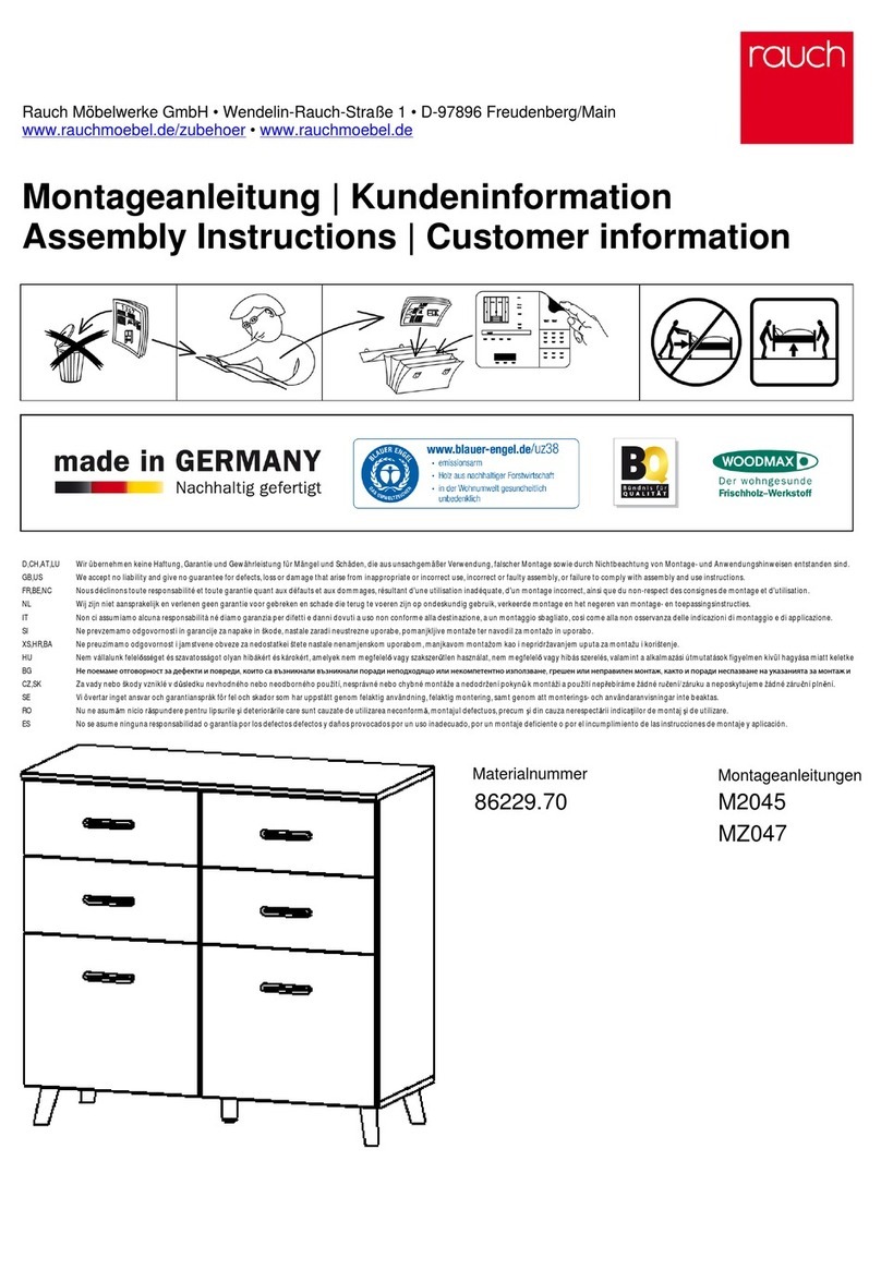 Rauch Kolding 86229.70 Assembly instructions