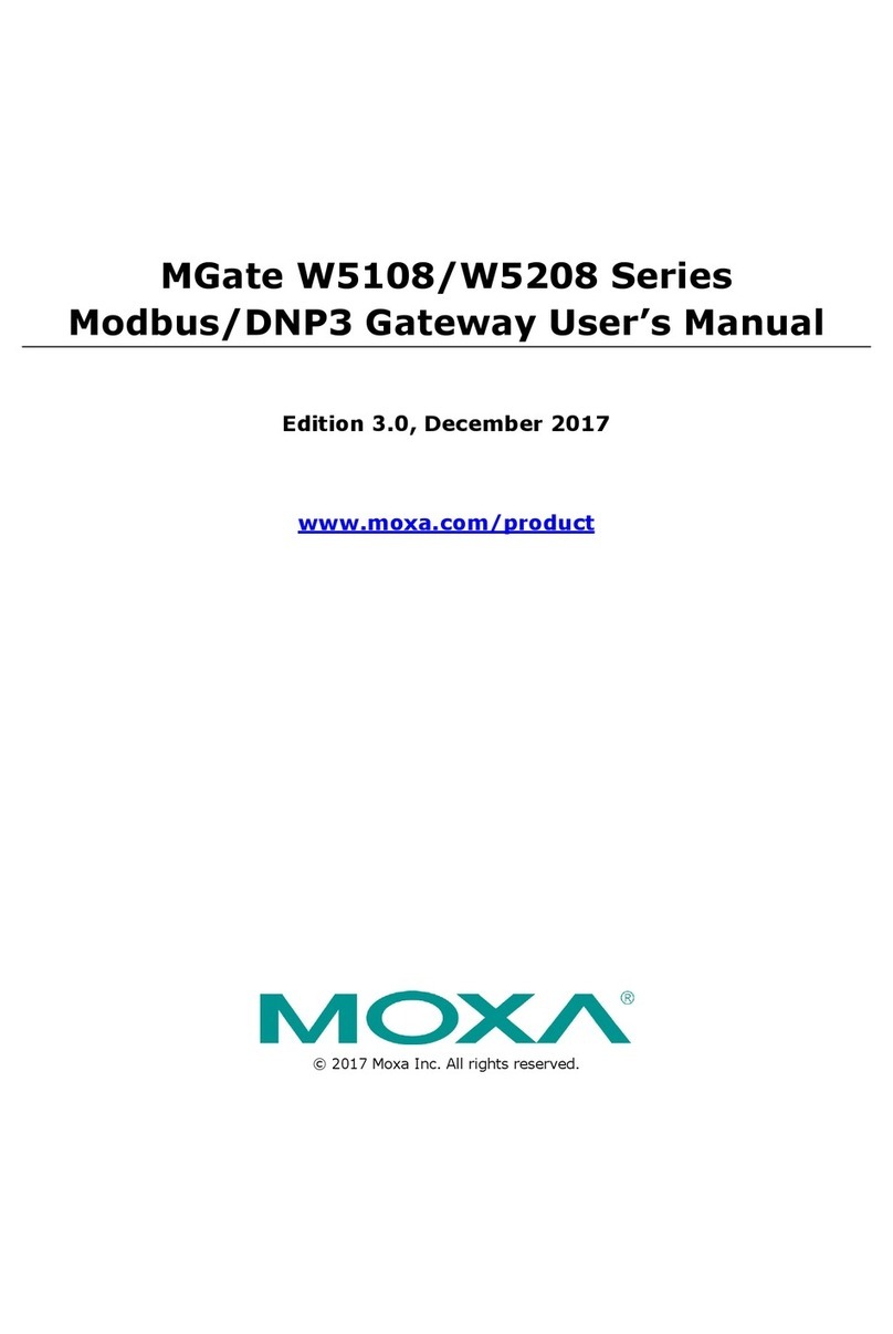 Moxa Technologies MGate W5208 series User manual Moxa Technologies MGate W5208 series User manual