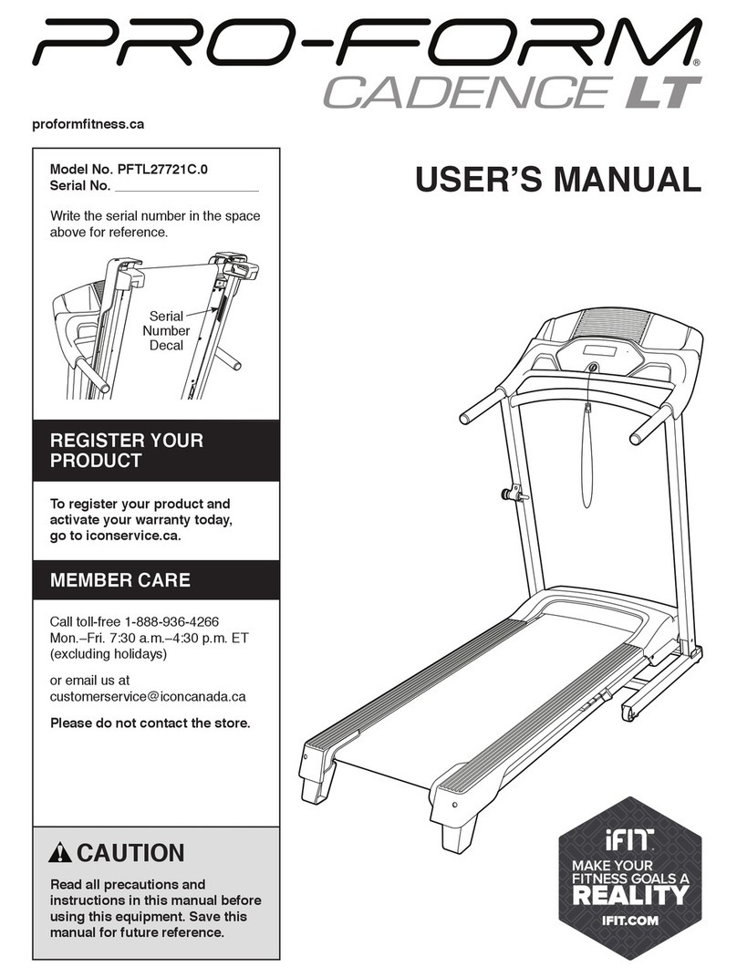 Pro-Form PFTL27721C.0 User manual