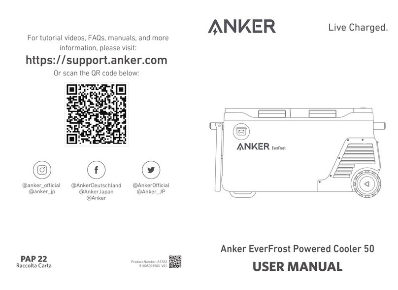 Anker EverFrost Powered Cooler 50 user manual Anker EverFrost Powered Cooler 50 user manual
