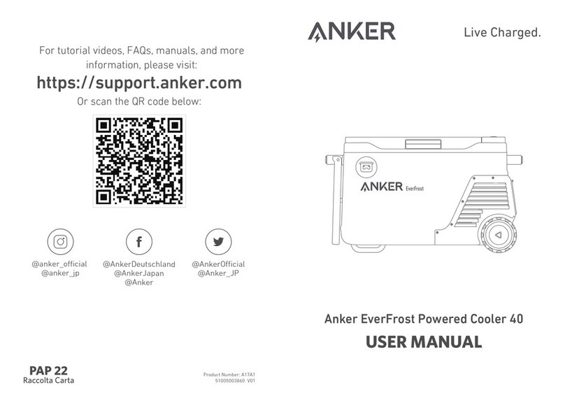 Anker EverFrost Powered Cooler 40 user manual