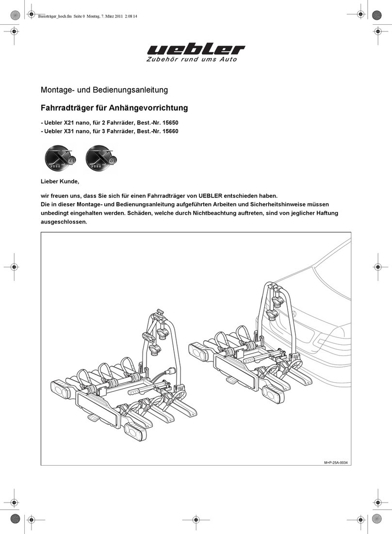 Uebler X21 nano Mounting and operating instructions
