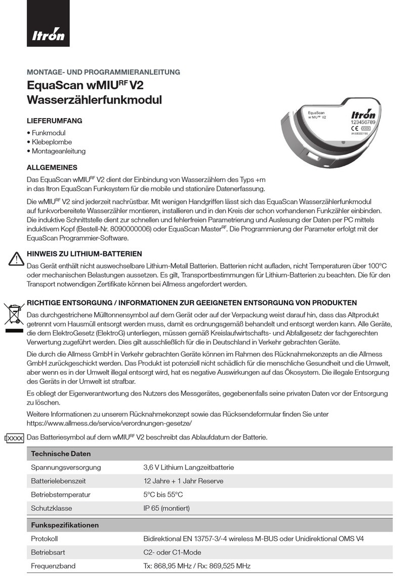 ITRON EquaScan wMIURF V2 User manual