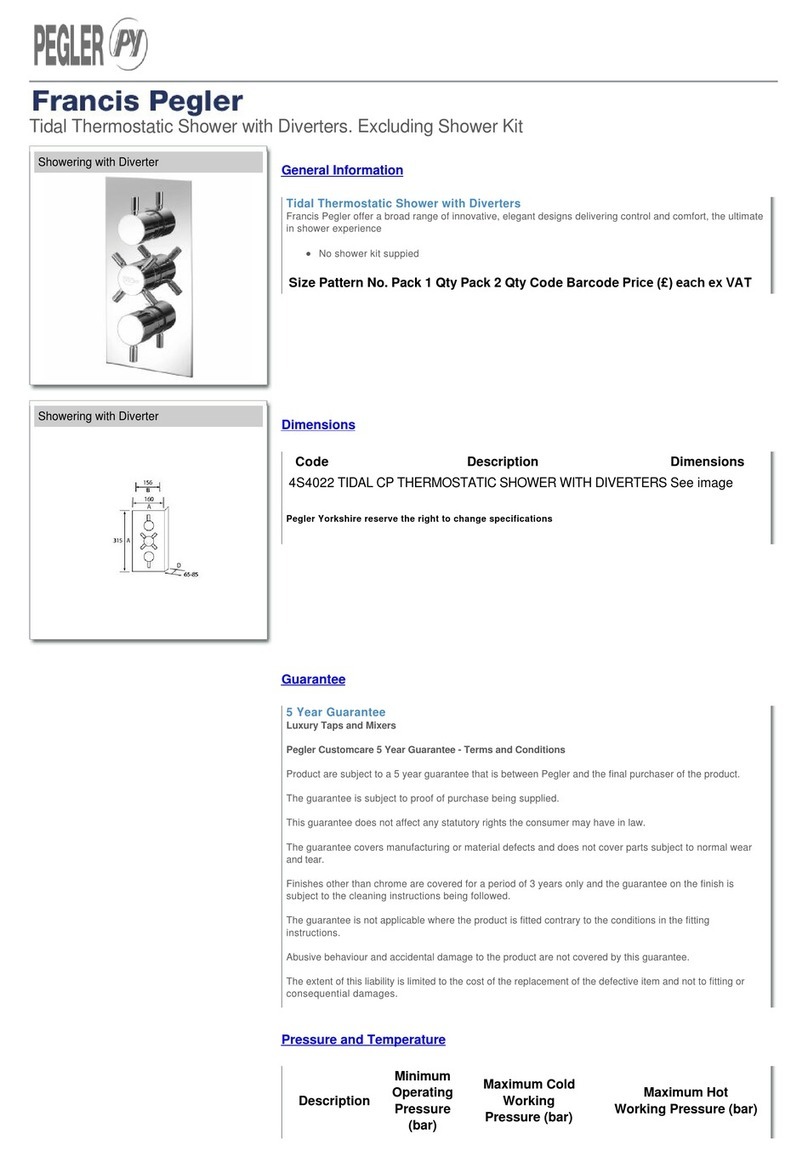 Pegler Tidal 4S4022 Maintenance manual