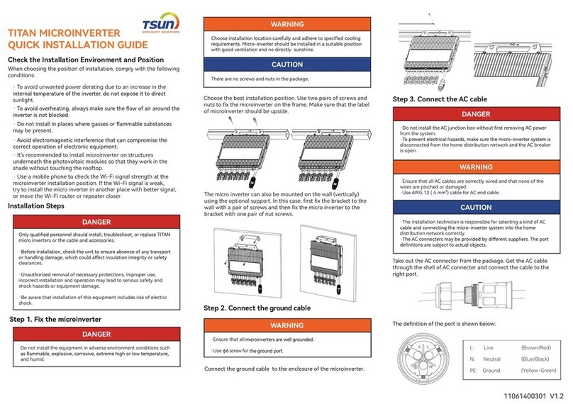 Tsun TITAN TSOL-MP3000 User manual