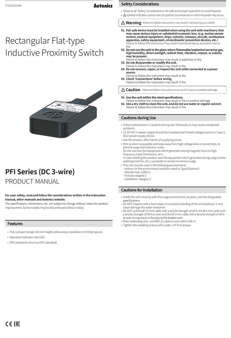 Autonics PFI Series User manual