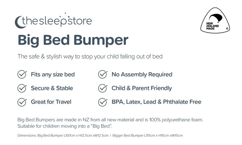 the sleep store Big Bed Bumper quick start guide the sleep store Big Bed Bumper quick start guide