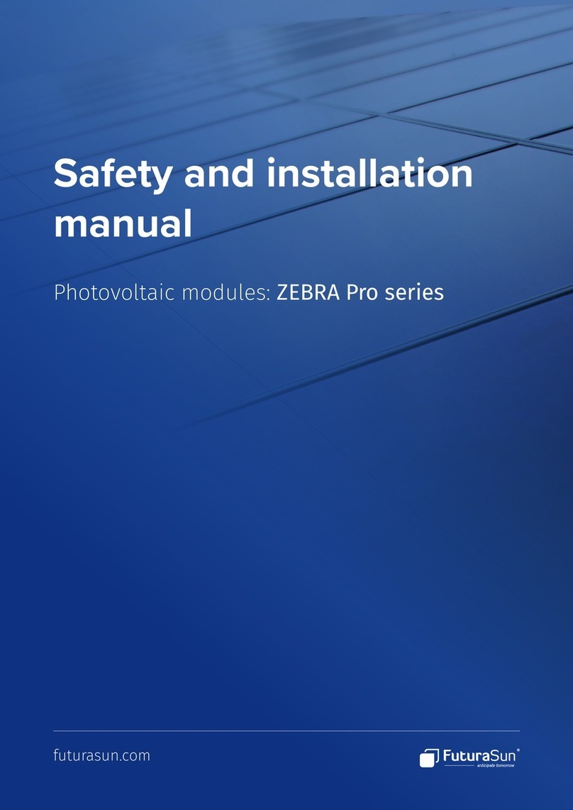 FuturaSun ZEBRA Pro Series Safety and installation manual