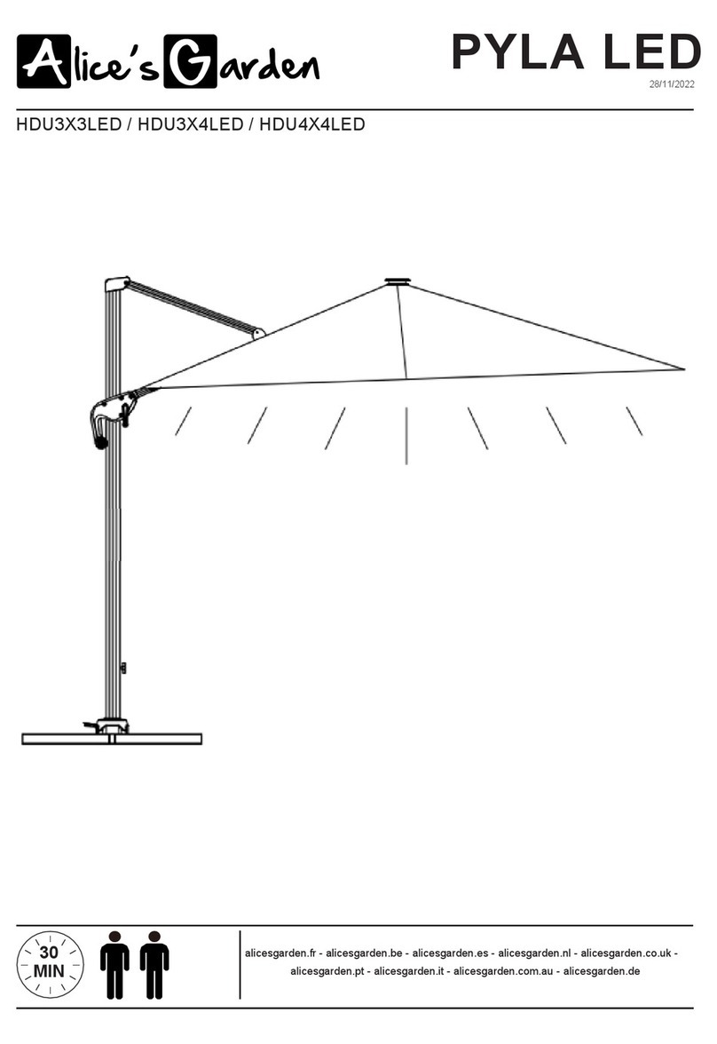 Alice's Garden PYLA LED HDU3X3LED manual Alice's Garden PYLA LED HDU3X3LED manual