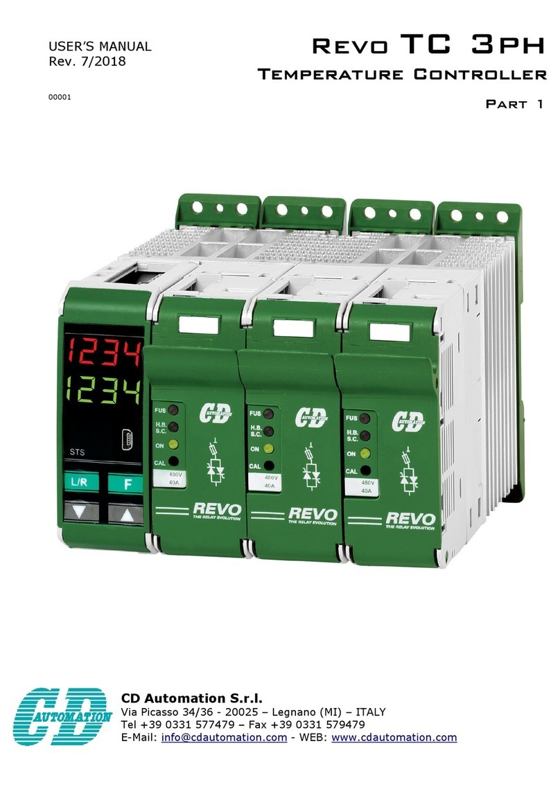 CD Automation Revo TC 3ph user manual