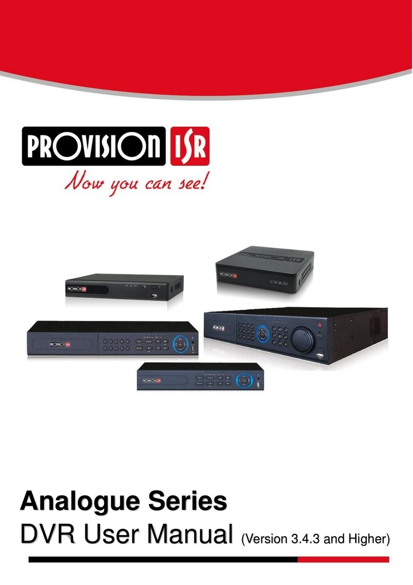 Provision ISR Analogue Series user manual