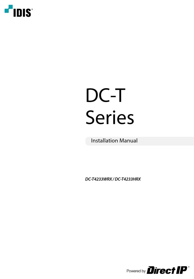 Idis DC-T4233 Series User manual