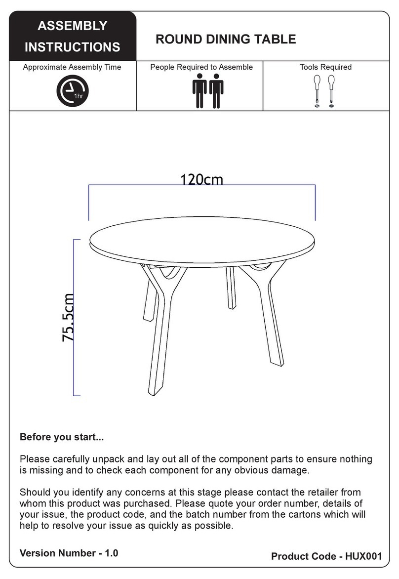 Julian Bowen Limited HUX001 User manual Julian Bowen Limited HUX001 User manual