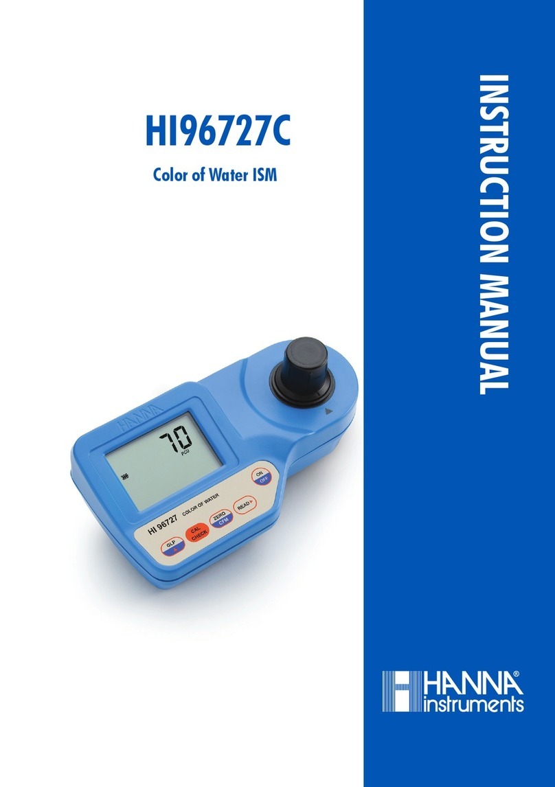 Hanna Instruments HI96727 User manual Hanna Instruments HI96727 User manual