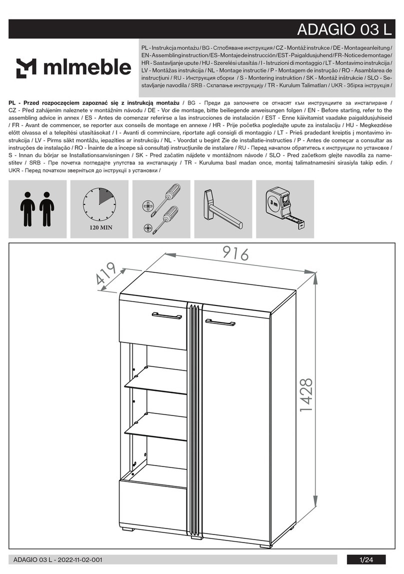 mlmeble ADAGIO 03 L Assembling Instruction mlmeble ADAGIO 03 L Assembling Instruction
