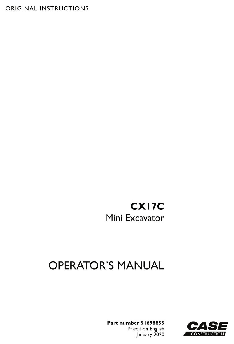 CASE CONSTRUCTION CX17C Operator's manual