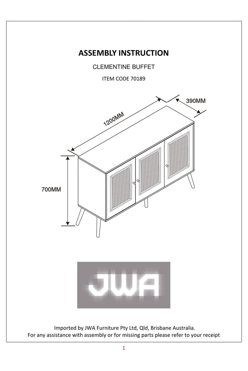 JWA CLEMENTINE 70189 Assembly instruction JWA CLEMENTINE 70189 Assembly instruction