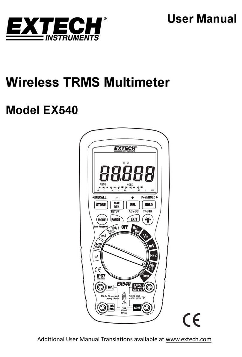 Extech Instruments EX540-NIST user manual