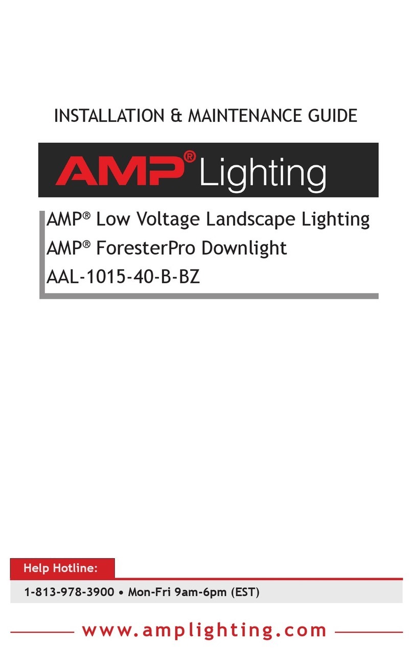 AMP Lighting AAL-1015-40-B-BZ Operating and safety instructions AMP Lighting AAL-1015-40-B-BZ Operating and safety instructions