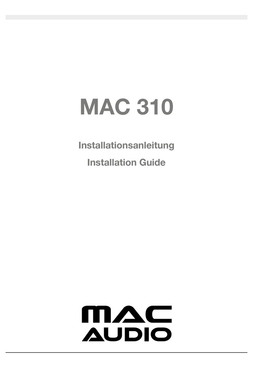 MAC Audio MAC 310 User manual