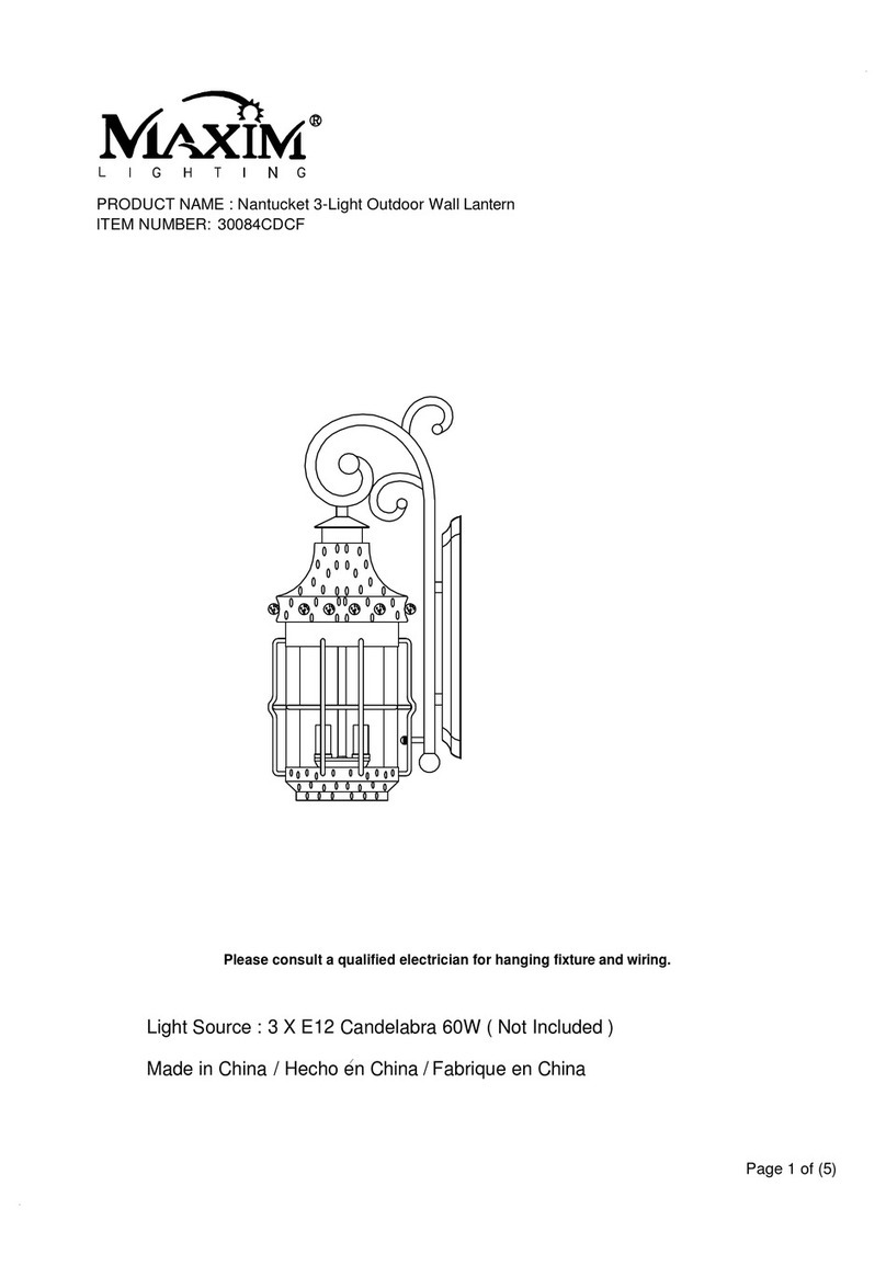 Maxim Lighting 30084CDCF User manual
