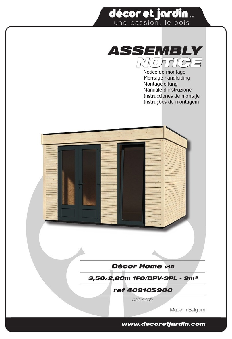 Décor et Jardin 40910S900 Assembly Notice Décor et Jardin 40910S900 Assembly Notice