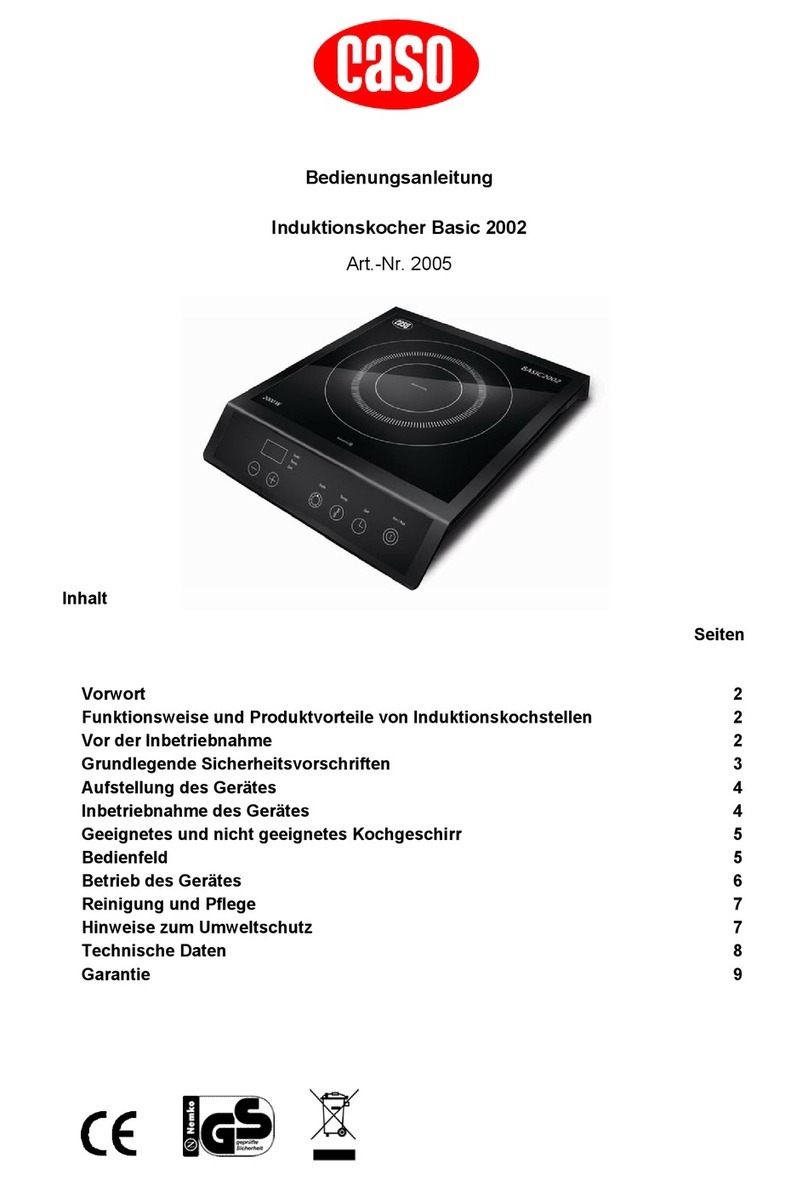 Caso Basic 2002 operating instructions