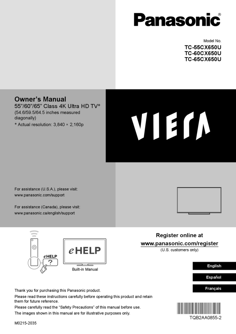 Panasonic TC-60CX650U User manual
