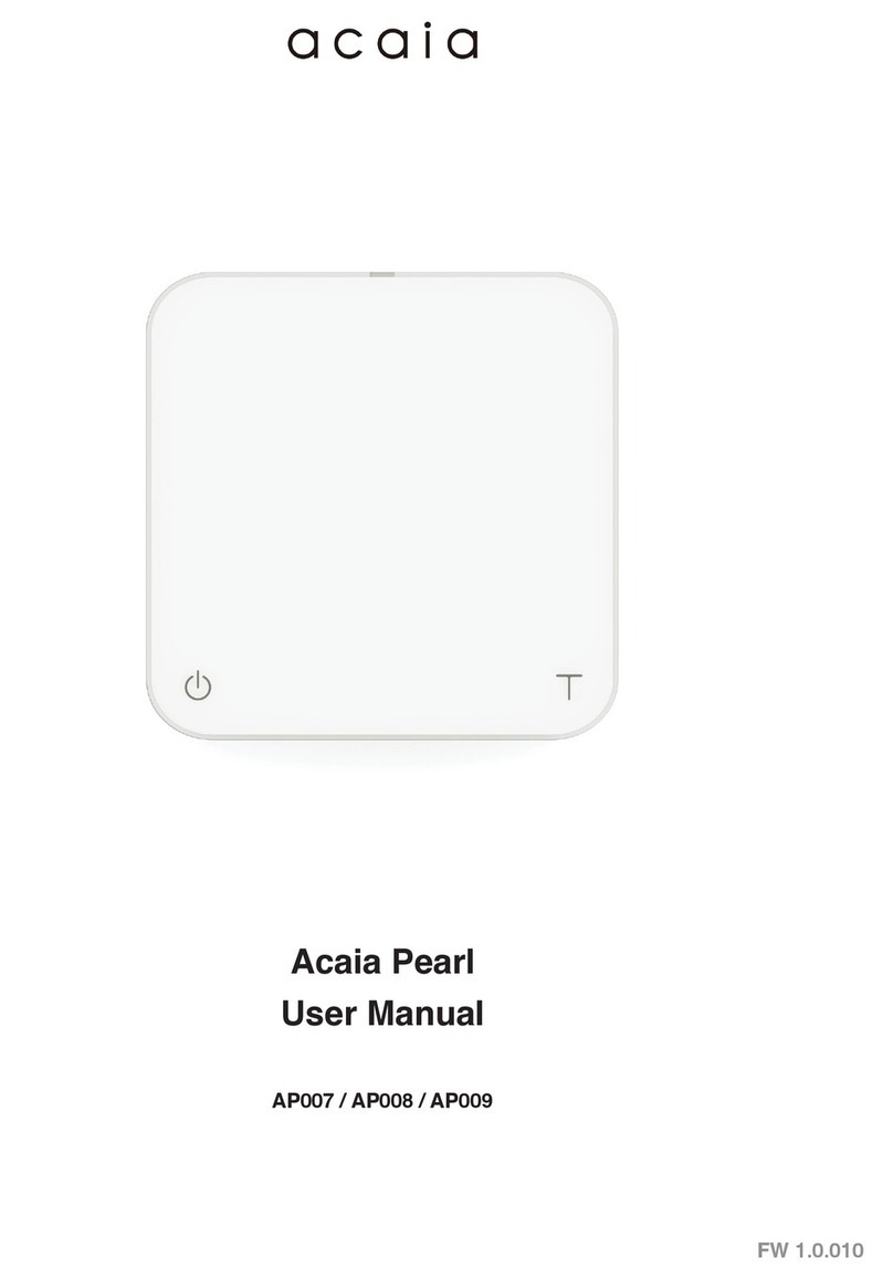 acaia AP009 User manual