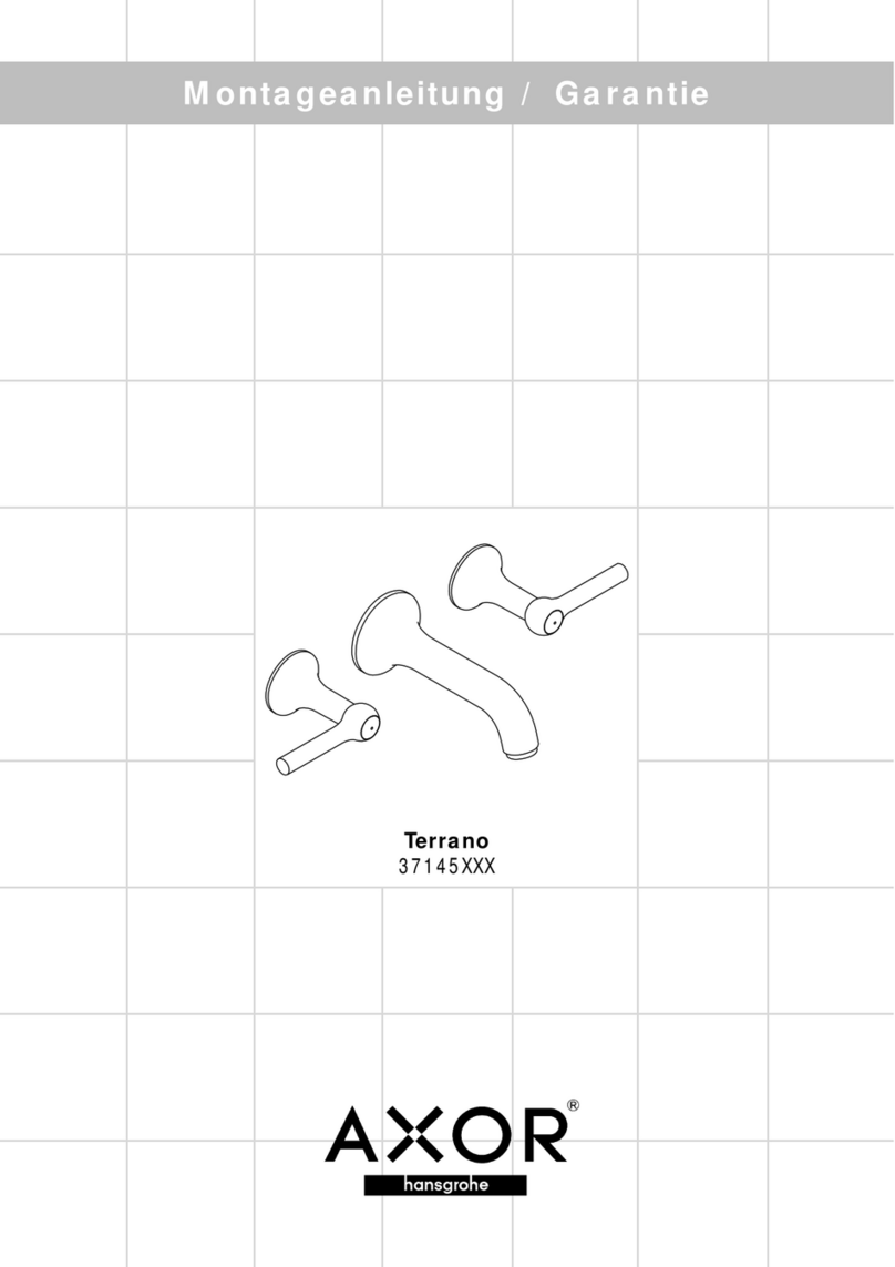 Hans Grohe AXOR Terrano 37145 Series User manual