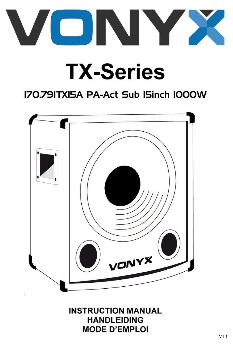 Vonyx TX Series instruction manual