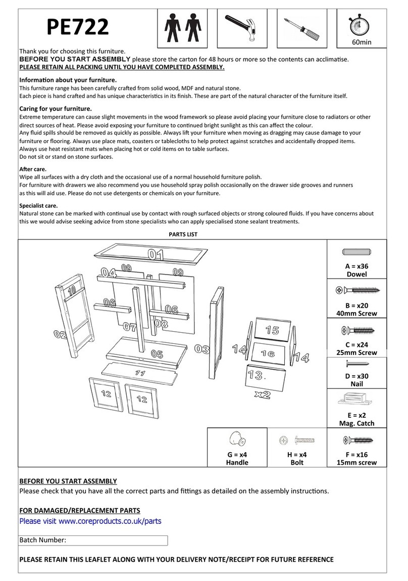 Core Products PE722 manual