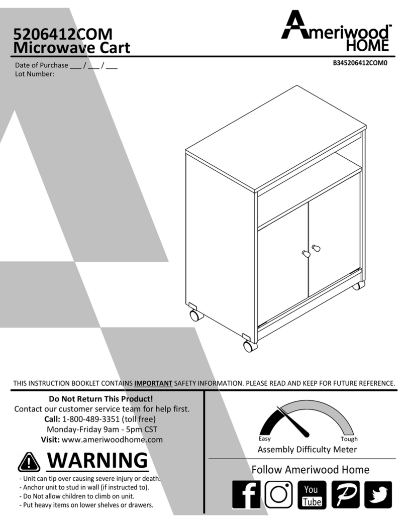 Ameriwood HOME 5206412COM manual Ameriwood HOME 5206412COM manual