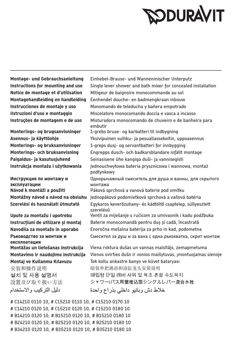 DURAVIT B34210 0120 10 Manual