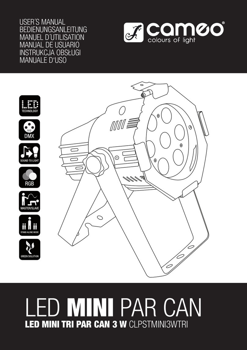 Cameo LED MINI TRI PAR CAN 3 W user manual