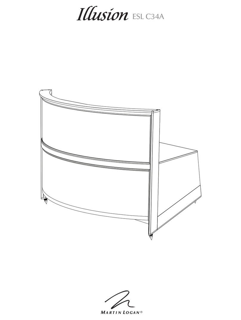 MartinLogan Illusion ESL C34A User manual