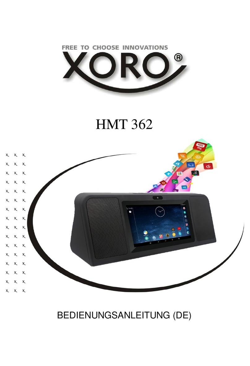 Xoro HMT 362 quick start guide