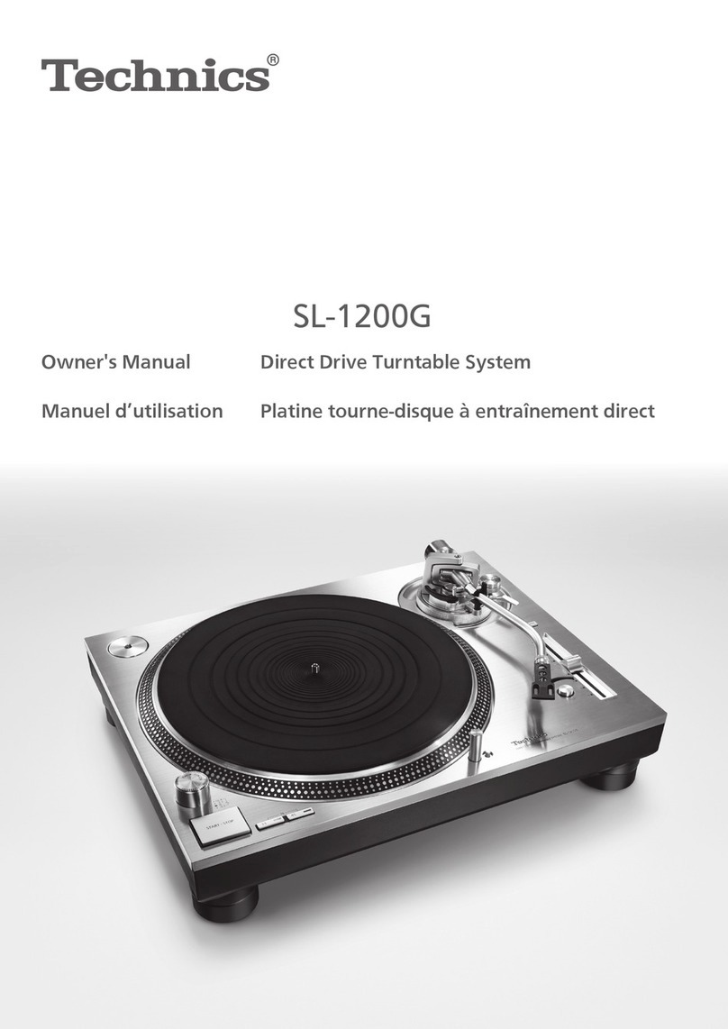Technics SL-1200G-S User manual Technics SL-1200G-S User manual