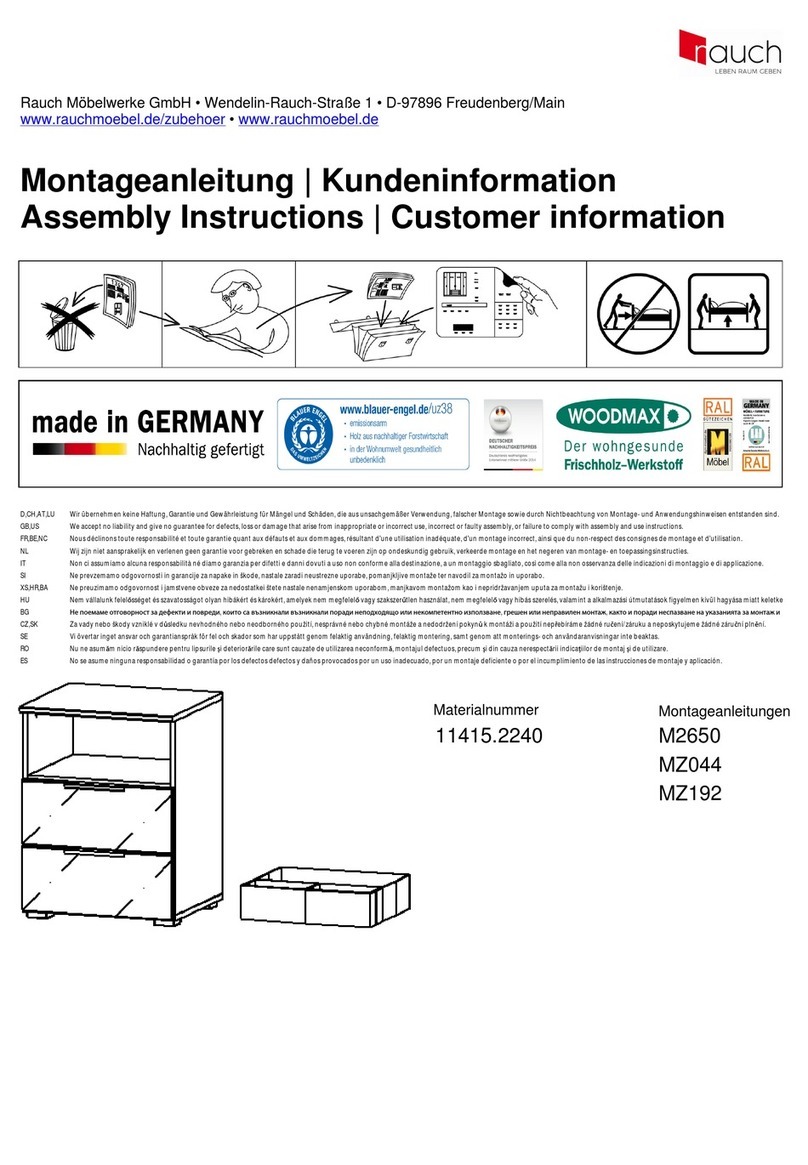 Rauch Koluna M2650 Assembly instructions