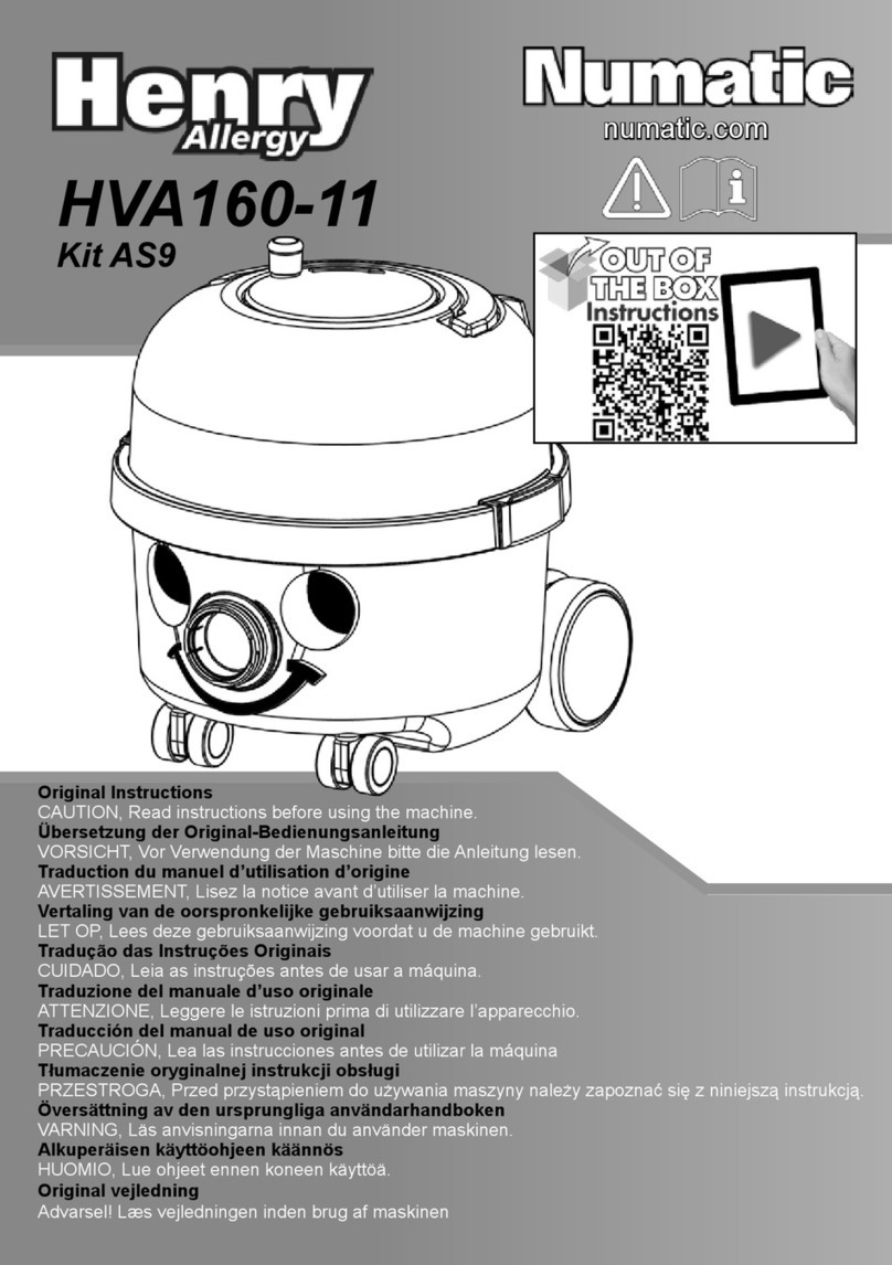 Numatic Henry Allergy HVA160-11 User manual
