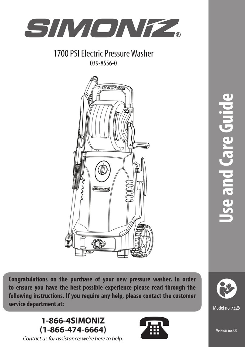 Simoniz XE25 User manual